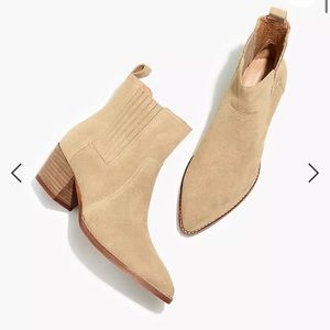Madewell Western Ankle Boot in Suede